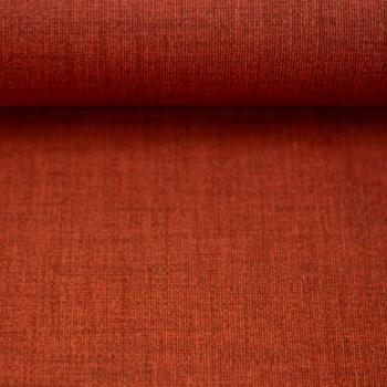 Preview: 50x70 cm Zuschnitt Baumwolle beschichtet Uni Terrakotta meliert Charly by Swafing